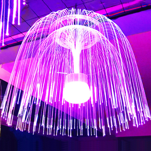 Luz de las medusas de la fibra óptica de 6W RGB con el control inalámbrico para la decoración al aire libre - Product Image 3