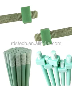 Epoxy Fiberglass Reinforced Plastic FRP GRP Threaded Rod Screw Bolt and Nut