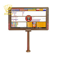 Layar Monitor Informasi Permainan Poker Profesional 27 Inci Dua Sisi untuk Peralatan Kasino