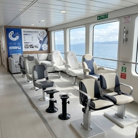 Sièges de bateau durables Allshine Marine, sièges pliants multi-personnes avec structure en aluminium et accessoires inclus
