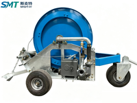 Machine d'irrigation par aspersion autopropulsée, petite, avec pompe, boîte de vitesses, télécommande, automatique, économie d'eau, pour l'agriculture