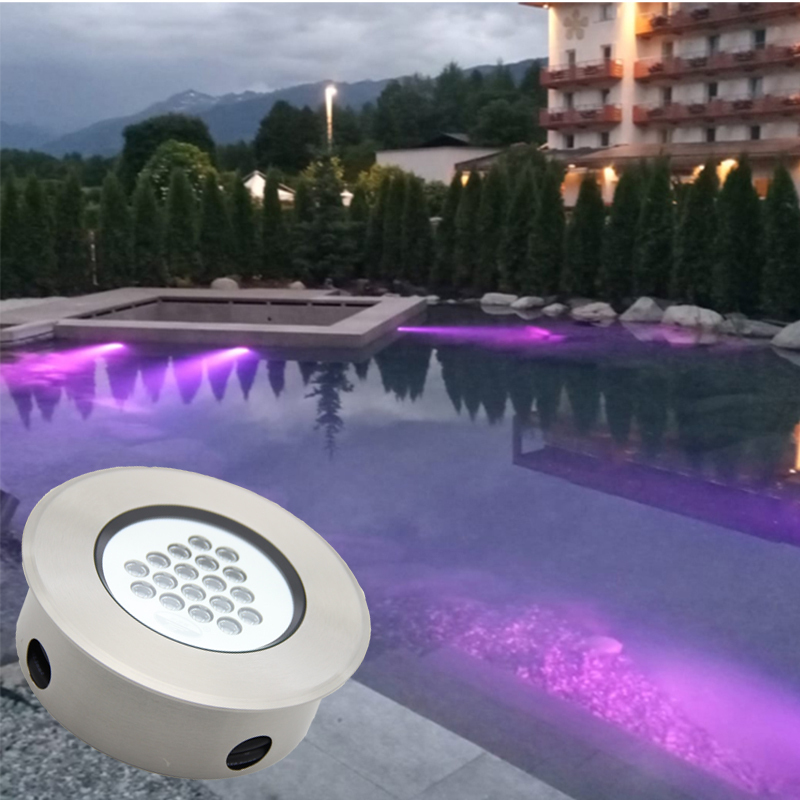 Ip68 Waterproof Steel Stainless Outdoor Landscape Warm White Recessed Underwater Pool Inground Deck Ground Led Underground Light