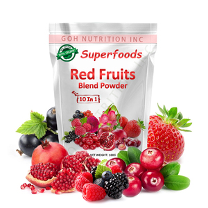 Poudre de superaliments biologiques GOH OEM, mélange de baies rouges, poudre de jus de fruits rouges mélangés - Product Image 1