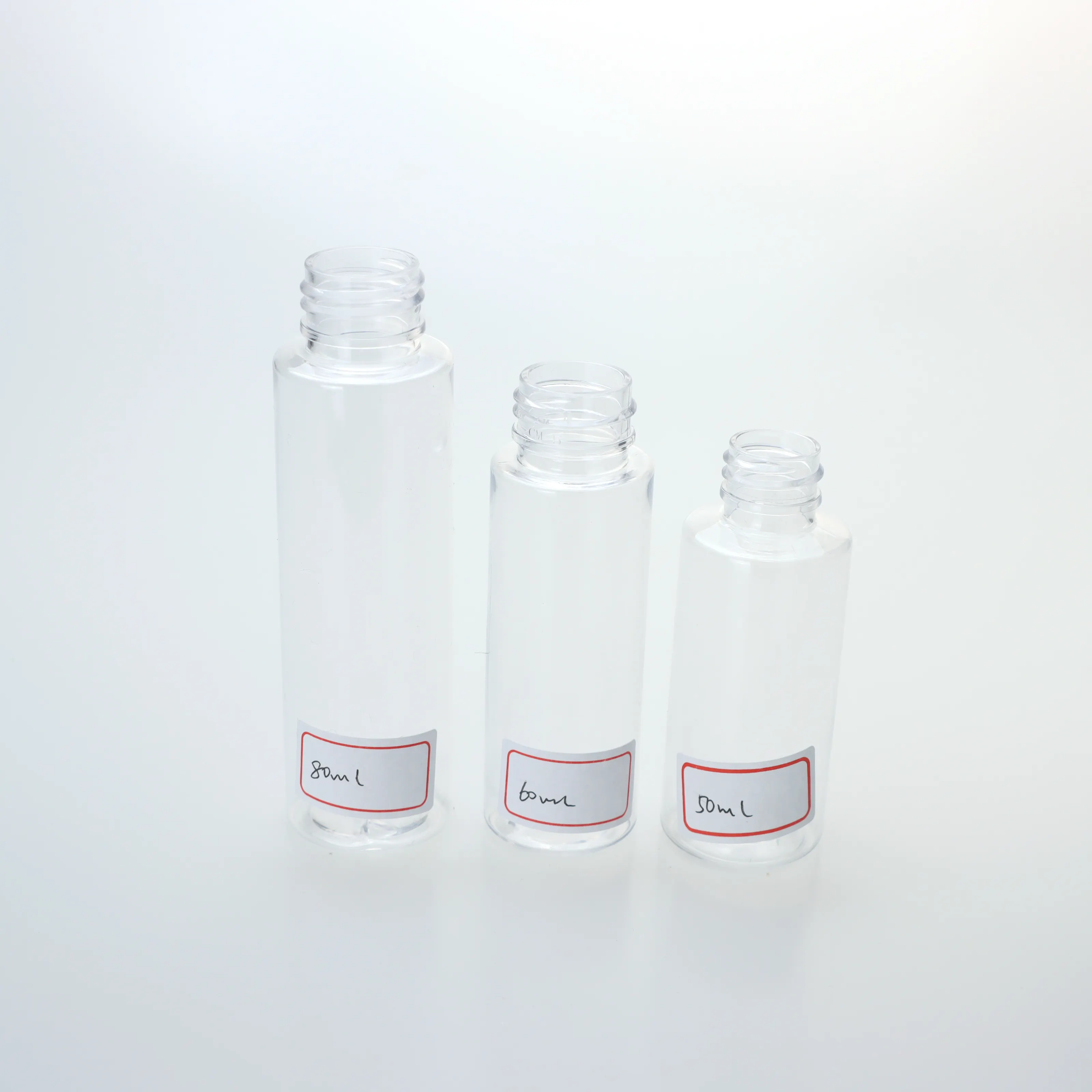 20ML 30ML 60ML 80ML 100ML 120ML Transparent plastic bottle clear water bottle cosmetic bottle