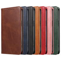 Funda Tipo Cartera de Cuero PU Premium para iPhone 15 Pro - Funda con Soporte para Teléfono, Ranuras para Tarjetas, Cierre Magnético y Carcasa Antigolpes