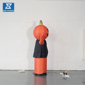 Personnage de citrouille gonflable dansante personnalisé, grand danseur gonflable de dessin animé pour la décoration festive extérieure des centres commerciaux à l'Halloween - Product Image 4