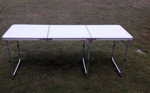 Chaise de <span class=keywords><strong>table</strong></span> pliante moderne en alliage d'aluminium pour l'extérieur <span class=keywords><strong>Promotion</strong></span> de <span class=keywords><strong>table</strong></span> en plastique portable pour les loisirs à domicile et le barbecue pour repas et <span class=keywords><strong>jardin</strong></span> - Product Image 4