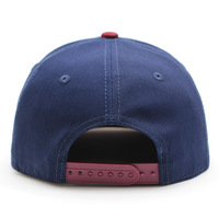 Gorra HOULIN de Fábrica de Gorras, con Letra Personalizada, Bordado Plano, Color Azul y Rojo, Ajustable, Moderna, para Cabezas Grandes, Estilo Hip-Hop, 100% Acrílica