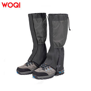 Guêtres de randonnée Woqi 55x42cm Gris Imperméables Durables Guêtres de neige d'extérieur Unisexe Boucles réglables - Product Image 1