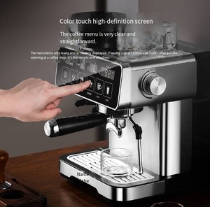 Cafetera Espresso de Acero Inoxidable de 20 Bares, Uso Doméstico y Comercial, Botones de Pantalla Táctil con Espumador de Leche, Hoteles - Product Image 6
