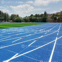 UV-Beständige Gummi-Laufbahn Vorgefertigte Athletik-Laufbahn Bodenmatten Verbundkunststoff für Leichtathletik