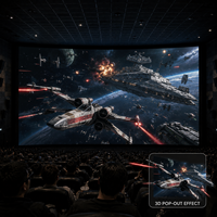 Écran LED Bestar 3D Cinema sans scintillement P1.5 Haute luminosité Sans effet fantôme Pleine couleur 4K HDR10 Épissage sans soudure CMS intégré