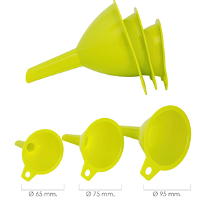 Imbuti da cucina in plastica Ø 65 / 75 / 95 mm. Set di 3 Imbuti - Product Image 1