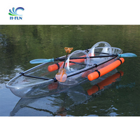 Kayak transparent avec pagaie et sac d'équilibre, kayaks transparents