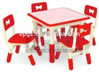 Meubles de maternelle, table d'étude réglable pour garderie, ensembles de meubles pour enfants, ensemble bureau et chaise pour crèche