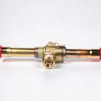 Vanne d'angle de service (vanne d'arrêt) en laiton Trane VAL05881 pour condenseur avec port d'accès SAE 1/4'' (pièce CVC)