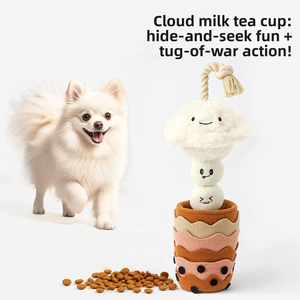 Plush Interactive Dog Toy with Squeaker Treat Dispensing and Sniffing Puzzle <b>for</b> Puppy Training Dog Toy - Product Image 2