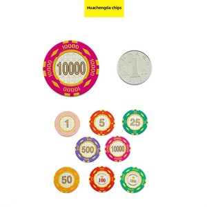 Fichas Acrílicas Monocromáticas para Estampado en Caliente, 38x3.5mm, 4g, Transparentes de Alta Gama, 2000 Piezas/Caja, Marca <span class=keywords><strong>HCD</strong></span> para Salas de Póker en Texas - Product Image 5