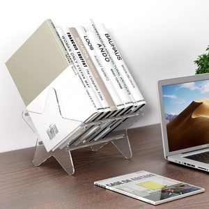 Support de <span class=keywords><strong>CD</strong></span> en vinyle transparent acrylique <span class=keywords><strong>DVD</strong></span> Album présentoir étagère pour bureau - Product Image 4