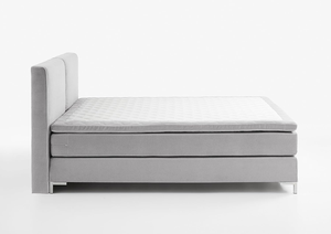 Lit à <span class=keywords><strong>sommier</strong></span> européen de luxe 3-en-1 (base/matelas/métal) – Personnalisable, OEM, Fournisseur en gros unique pour les détaillants de meubles - Product Image 3