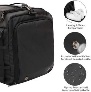 BSCI Factory Sports Gym Bag, Travel Duffel Bag with Wet Pocket & <b>Shoes</b> Compartment <b>for</b> Men <b>Women</b>, 65L, Lightweight - Product Image 3