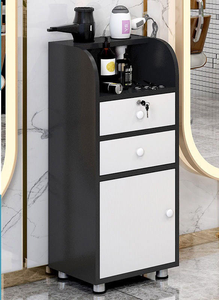 Chariot de rangement portable multi-niveaux pour salon de coiffure et barbier, avec roulettes et tiroirs - Product Image 5