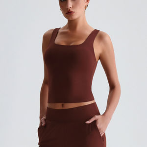 Longline Yoga yeleği yerleşik destekli sporcu sütyeni çıplak hissediyorum kayış üst Fitness geri spor giyim ve koşu egzersiz artırıcı - Product Image 5