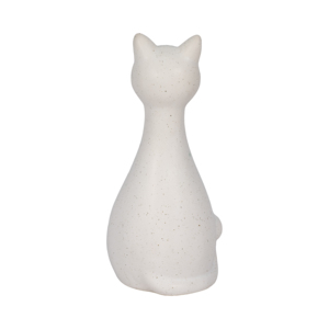 Statuetta di gattino sottile in ceramica, scultura in gres per decorazioni per la casa, bagno, ufficio, soggiorno, espositore da scaffale - Product Image 4