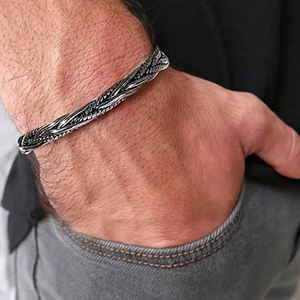 Vintage Viking Bracelet Infinity Durable Simple Power Cuff Fashion Black <b>Men</b> <b>Bangle</b> Bracelet Trendy Set <b>Bangles</b> - Product Image 2