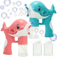 YIWU günstigen Preis Blas wassers eife Elektrische Kinder Big Dolphin Elektrisches Seifens pielzeug Mit Musik Und Leichten Blasen pistolen