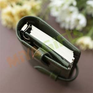 Carpeta de 6 anillas de cuero pu personalizada A7 planificador <span class=keywords><strong>agenda</strong></span> cubierta Salvia suave <span class=keywords><strong>elegante</strong></span> Oliver organizador billetera - Product Image 6