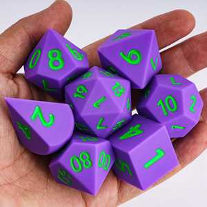 Udixi Polyhedral Custom Logo Rpg Dungeons and Dragons Silica Gel Dice D&d Game Set Silicone Dice Set - Product Image 2