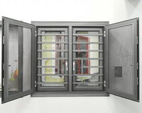 Ventanas aisladas a prueba de sonido vidrio laminado de aluminio doble acristalamiento ventanas de giro de inclinación ventana de aluminio