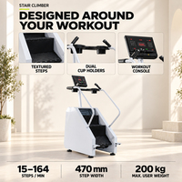 Appareil de marche sur les marches avec console numérique, stepper électrique compact pour la remise en forme en salle de sport et l'entraînement cardio en intérieur