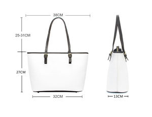Borsa a tracolla Casual con Logo con decorazione lettera di San Francisco, borsa in pelle personalizzata da donna con due cinghie di Design della squadra di Rugby - Product Image 2