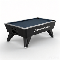 Table de billard de style anglais 7 pieds avec plateau en ardoise et pieds en fer, design exclusif 2026, marque Superpower, pour usage en bar