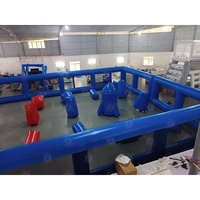 Labyrinthe gonflable géant personnalisé Laser Tag jeu arène gonflable CS Bunkers couverture jeux de Sport