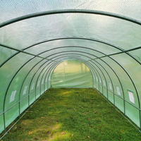 Serre agricole Offre Spéciale de 10x3x2m Serre de tunnel de plain-pied de preuve de putréfaction de cadre en acier galvanisé résistant facilement assemblée