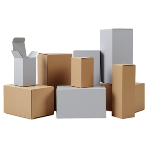 Caja de Embalaje Pequeña Blanca Personalizada con Logotipo Impreso, Caja de Papel Blanca Lisa, Caja de Cartón Plegable Blanca - Product Image 1