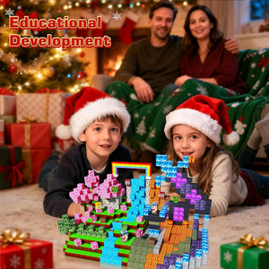 Q Y Magnetic Plastic <b>Building</b> <b>Blocks</b> & Tiles Educational Architecture & STEM Sensory Toys for Children's Birthday Gifts - Product Image 5