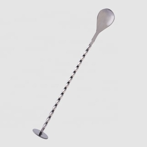 크리에이션 팩토리 맞춤형 트위스트 스테인리스 스틸 메탈 바 스푼-친환경 CE 인증 맞춤형 색상 로고 블렌딩 - Product Image 5