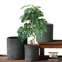 Pot personnalisé Pots de fleurs en ciment Vente en gros Vases et jardinières en béton pour l'intérieur et l'extérieur