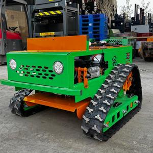 12V Tracked Remote Control Rotary <b>Mower</b>, 12in 139cc, for Slope & Uneven Terrain, <b>Small</b> Farm Use - Product Image 4