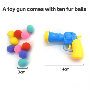 Venta al por mayor de pistola de juguete interactiva para gatos, minilanzador de peluche, juegos de tiro, herramienta de entrenamiento suave elástica para mascotas, venta al por mayor de mascotas para gatos - Product Image 4