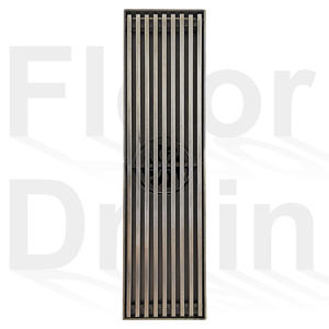 SS 304 Acier Inoxydable MCBKRPDIO <span class=keywords><strong>Invisible</strong></span> Douche Drain De Sol Noir Or Long Canal Linéaire Salle De Bains Anti Odeur Carrelage Insert - Product Image 2