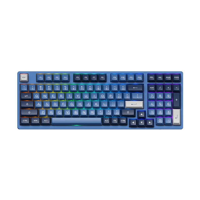 Alibaba Online Shopping Website Akko 3098B Plus Tri-mode Mechanical Keyboard Hot-swappable Keyboard RGB&Side Keyboard for Gamer