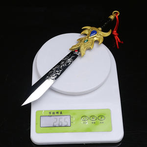 Épée de jouet en alliage de zinc, entièrement métallique, petite épée de <span class=keywords><strong>League</strong></span> <span class=keywords><strong>of</strong></span> <span class=keywords><strong>Legends</strong></span>, épée de Garen, 28,5 cm, 265 g - Product Image 5