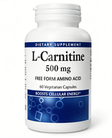 Capsules d'Amaz Natural L-Carnitine-L-Tartrate, 60 unités, complément alimentaire amincissant pour adultes |   Complexe brûleur de graisse |   Commerce extérieur transfrontalier