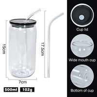 Offre Spéciale – Gobelet en plastique acrylique PP de 16 oz, style Libby, pour bière et soda, avec couvercle et paille en PP