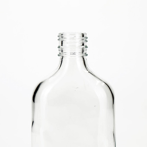 Bình Thủy Tinh Dẹt Trong Suốt <span class=keywords><strong>200Ml</strong></span> Chất Lượng Cao Có Nắp Vặn Chai Thủy Tinh Nhà Cung Cấp - Product Image 5